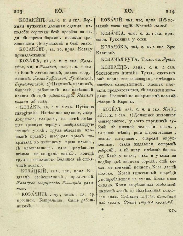  толковый словарь русского языка Академии Российской - том 3, страница 110