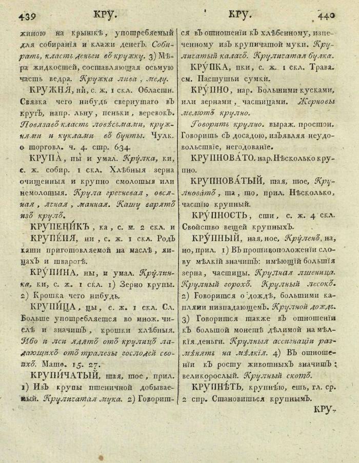  толковый словарь русского языка Академии Российской - том 3, страница 223