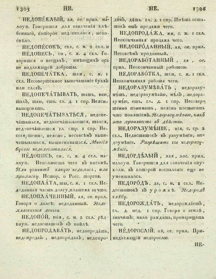  толковый словарь русского языка Академии Российской - том 3, страница 656