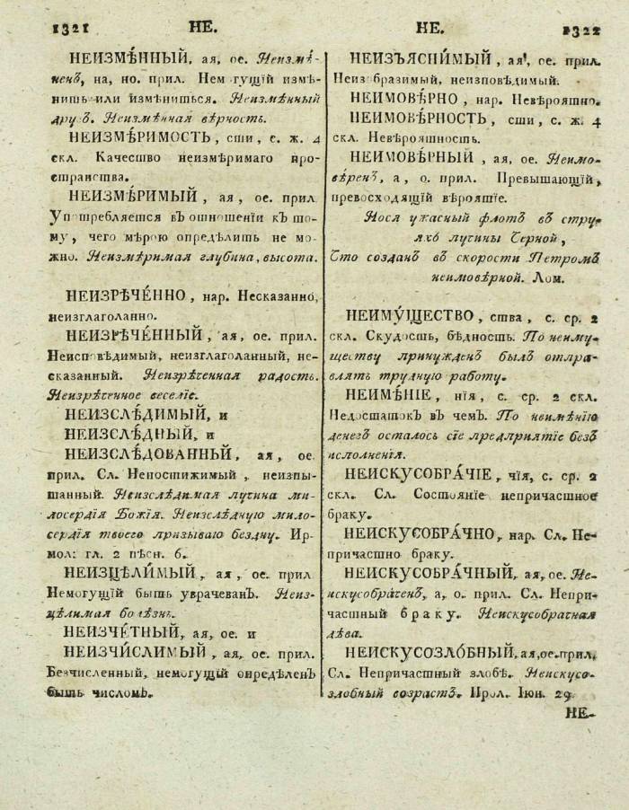  толковый словарь русского языка Академии Российской - том 3, страница 664