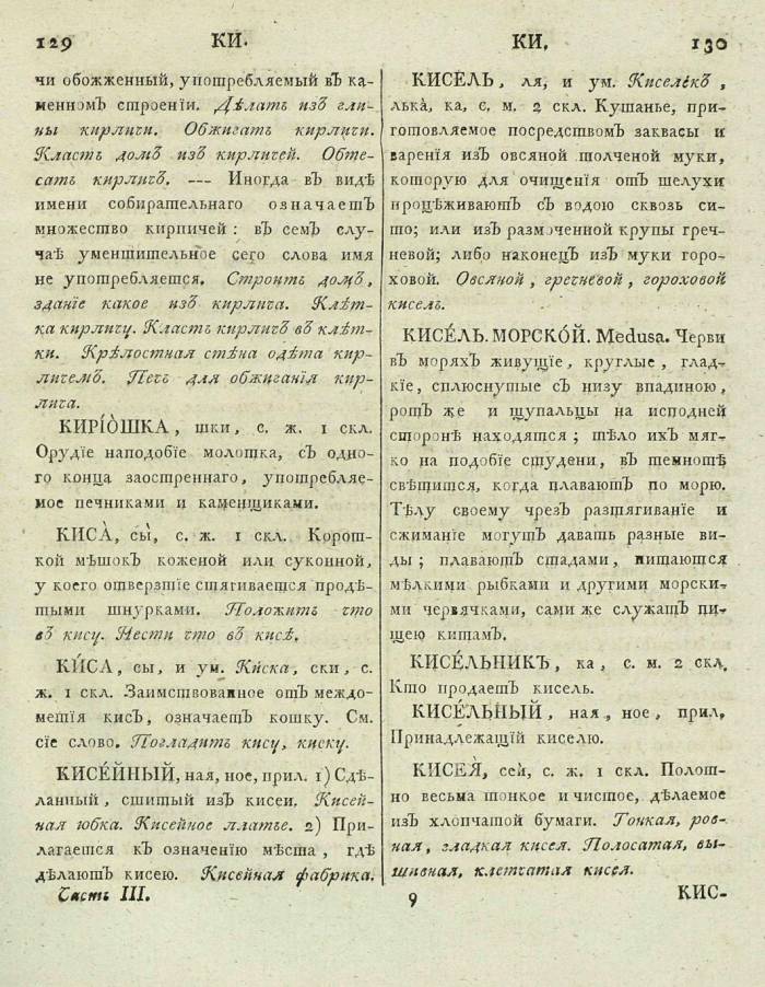  толковый словарь русского языка Академии Российской - том 3, страница 68